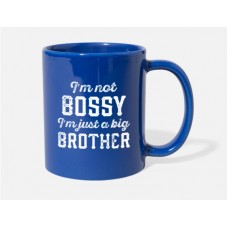 Bossy Big Brother Royal Blue Mugs